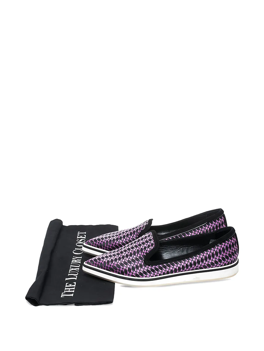 pre-owned Alona woven loafers 10