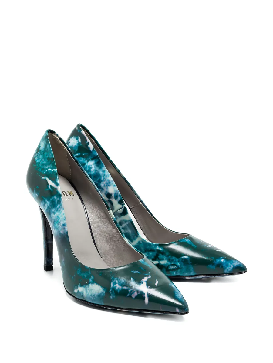 105mm marble-print pumps 3
