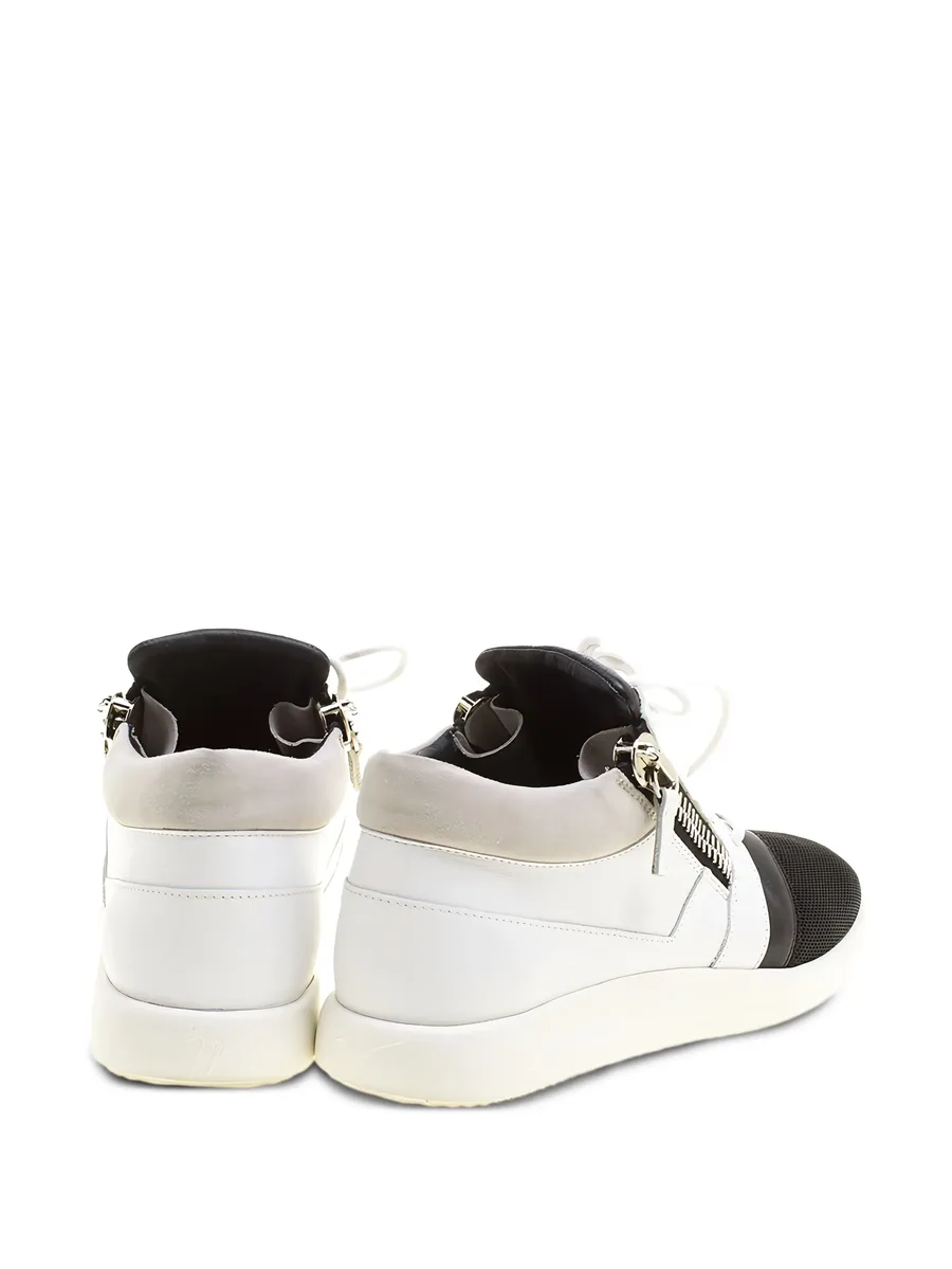 pre-owned Megatron zip-detail high-top sneakers 6