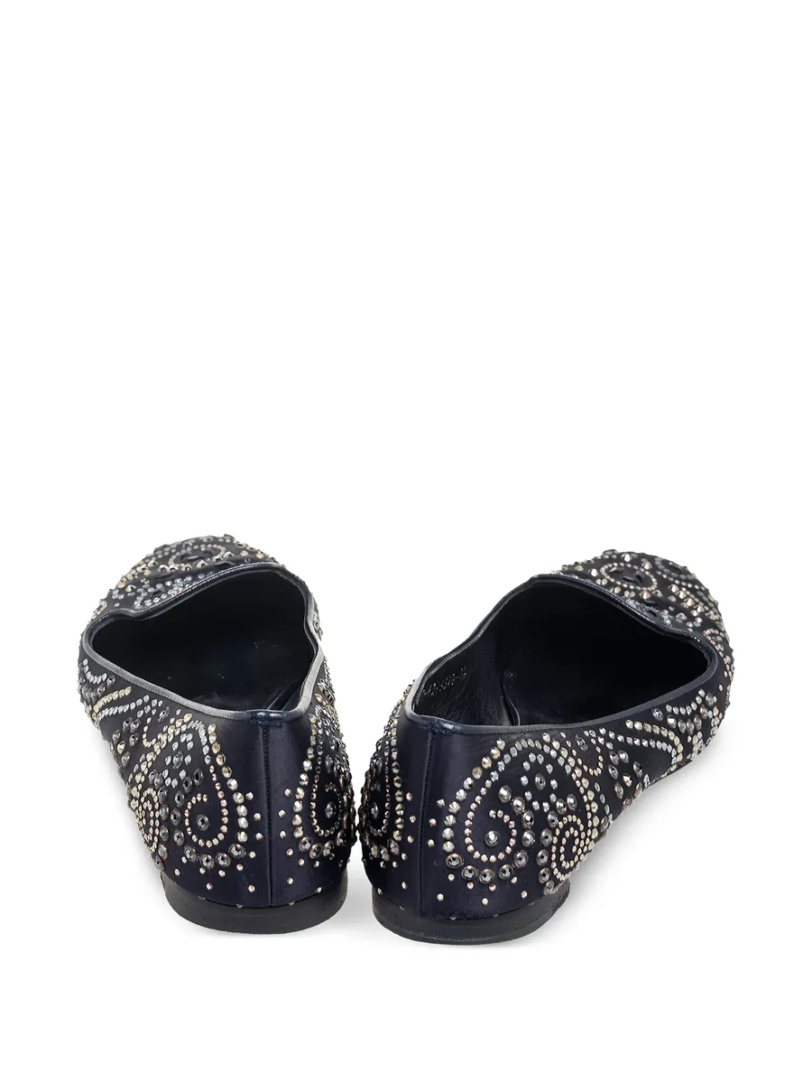 pre-owned embellished ballet flats 8