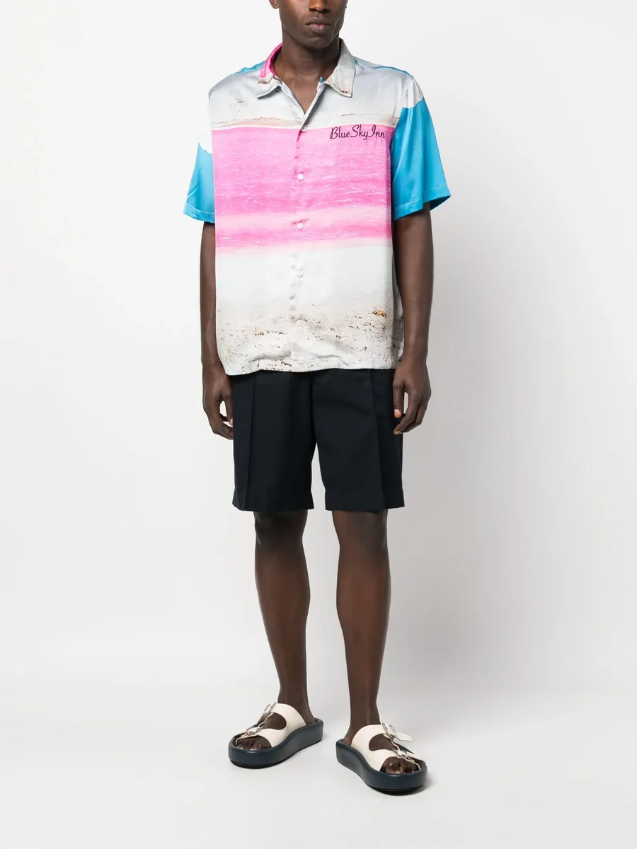 abstract-pattern short-sleeve shirt 4