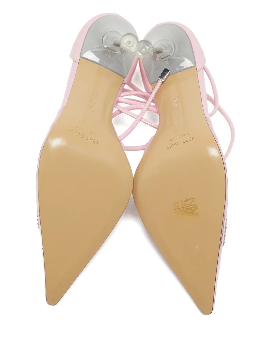 100mm pointed-toe crystal-embellishment pumps 7