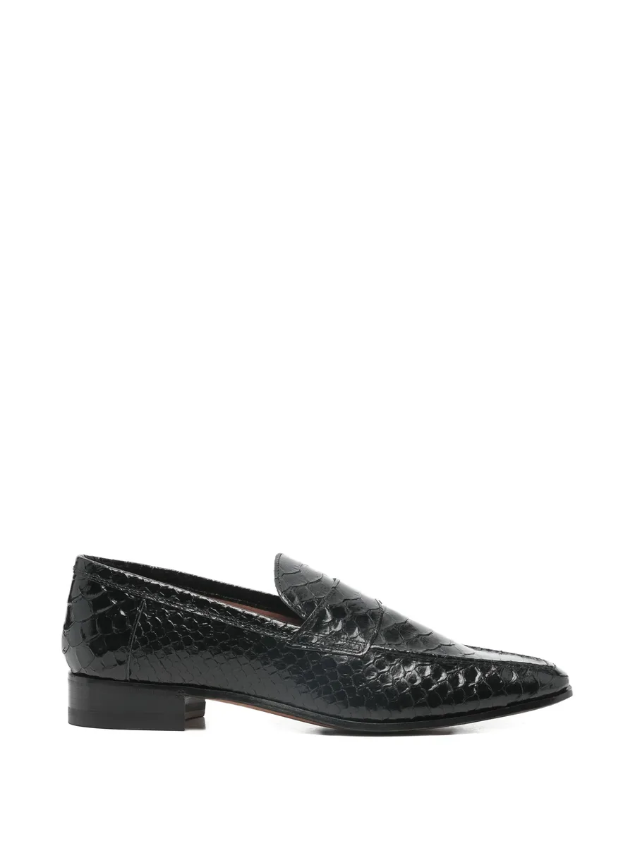 Alain reptile-effect loafers 2