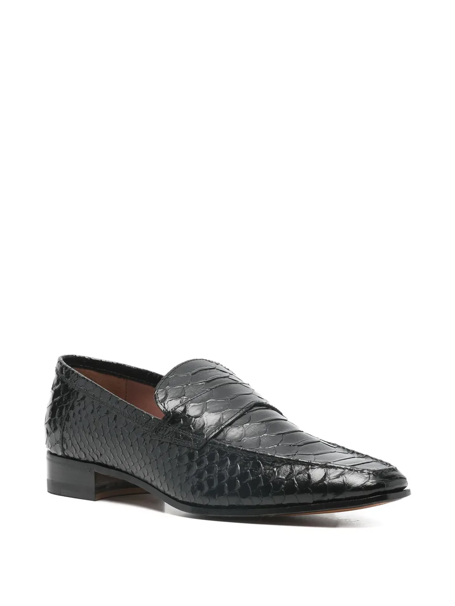 Alain reptile-effect loafers 4