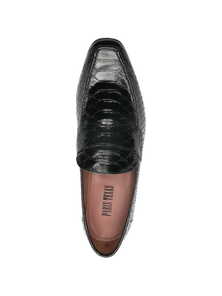 Alain reptile-effect loafers 7