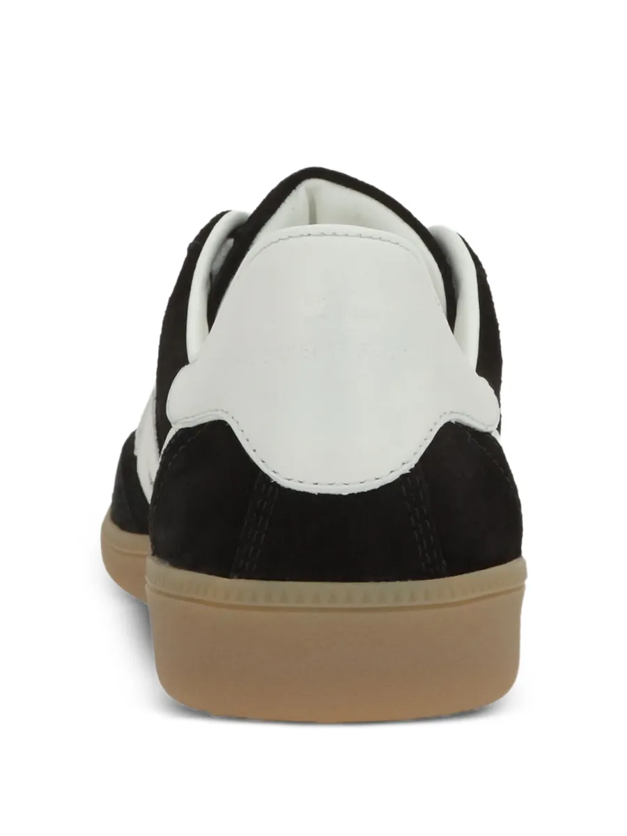 suede logo sneakers 5