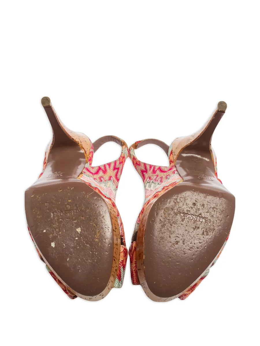 135mm platform slingback sandals 7