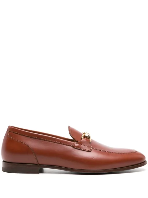 horsebit-detail leather loafers