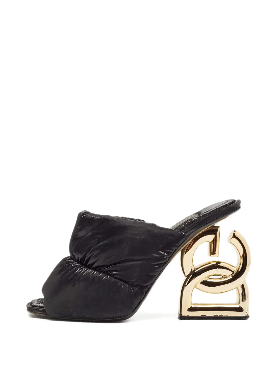 2024 110mm logo-heel padded heeled sandals 1