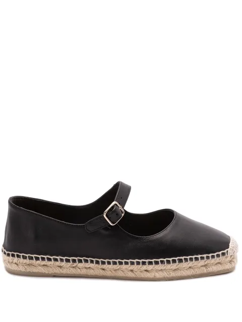 leather ballerina shoes
