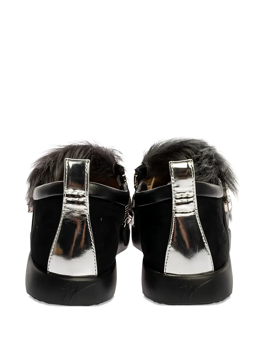 fur crystal sneakers 6