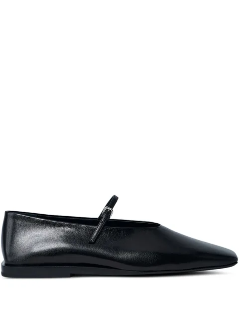 leather ballet flats