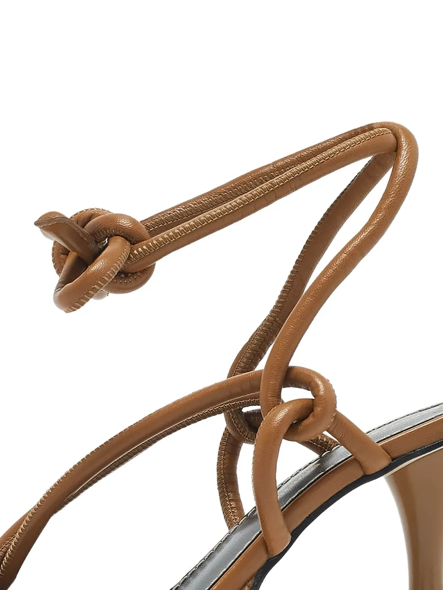 95mm knotted leather sandals 3
