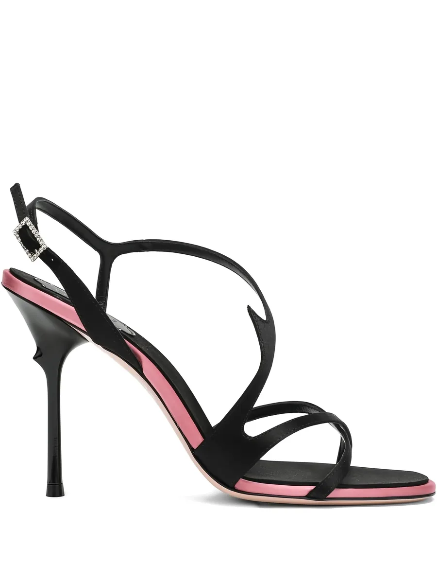 100mm Epine strap heeled sandals 1
