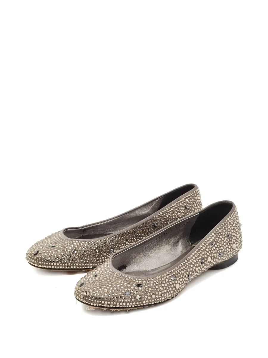 crystal-embellishment ballet flats 4