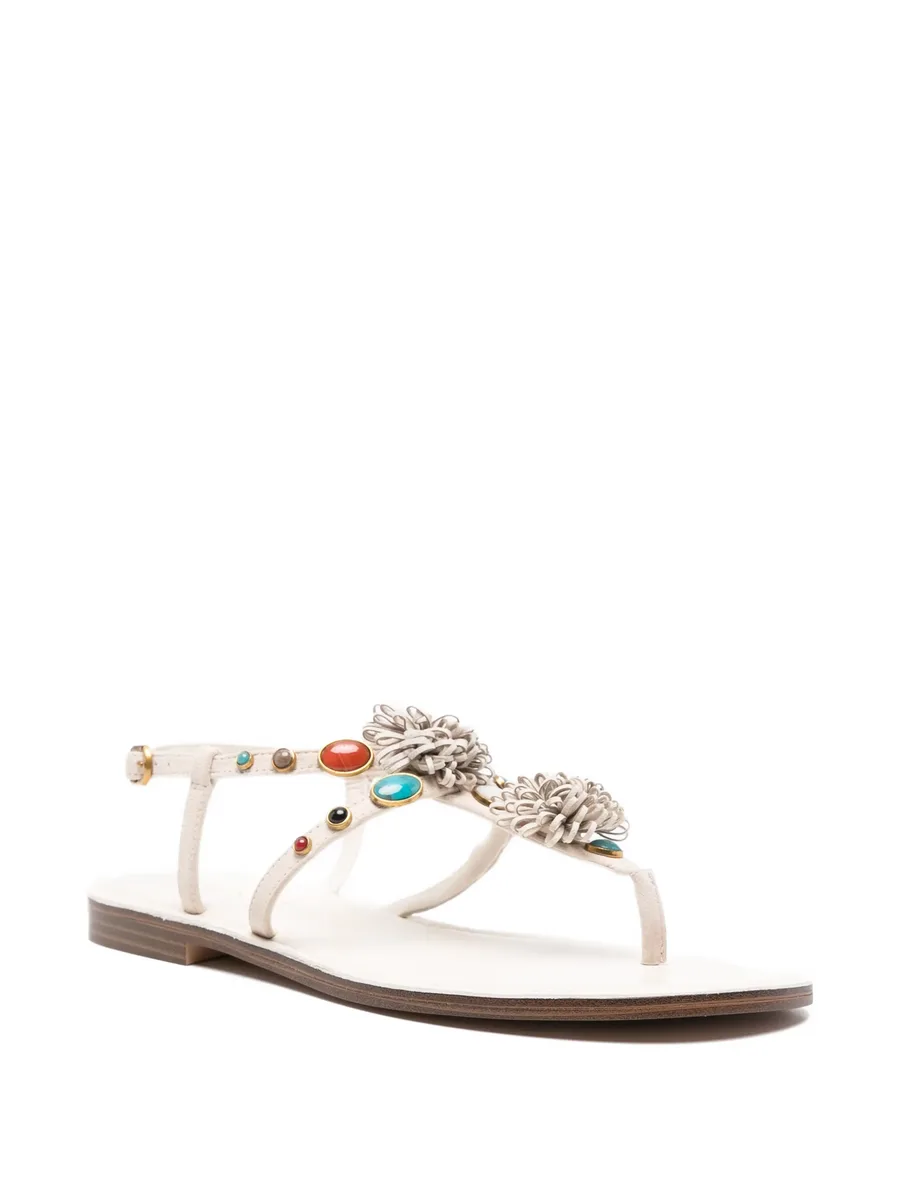 flower-embellished sandals 3