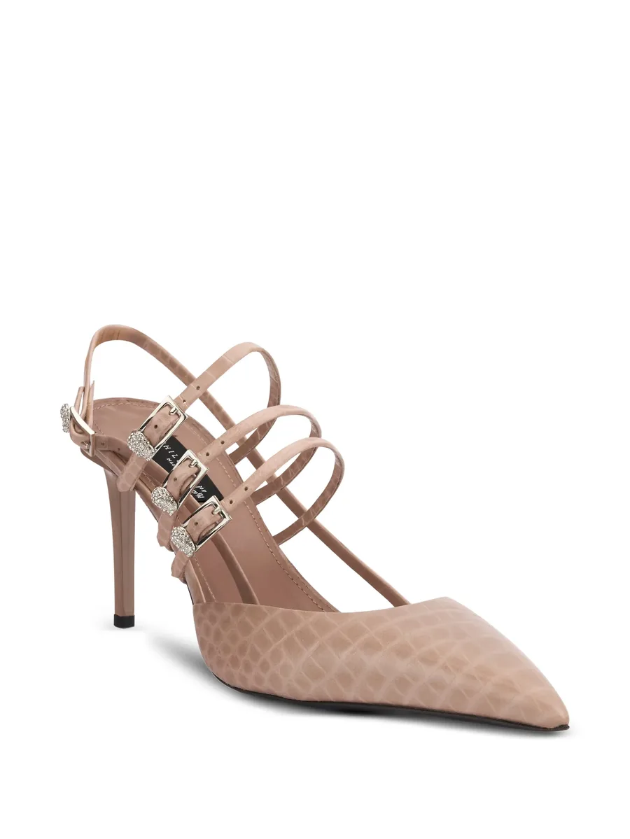 croco-print heeled pumps 3