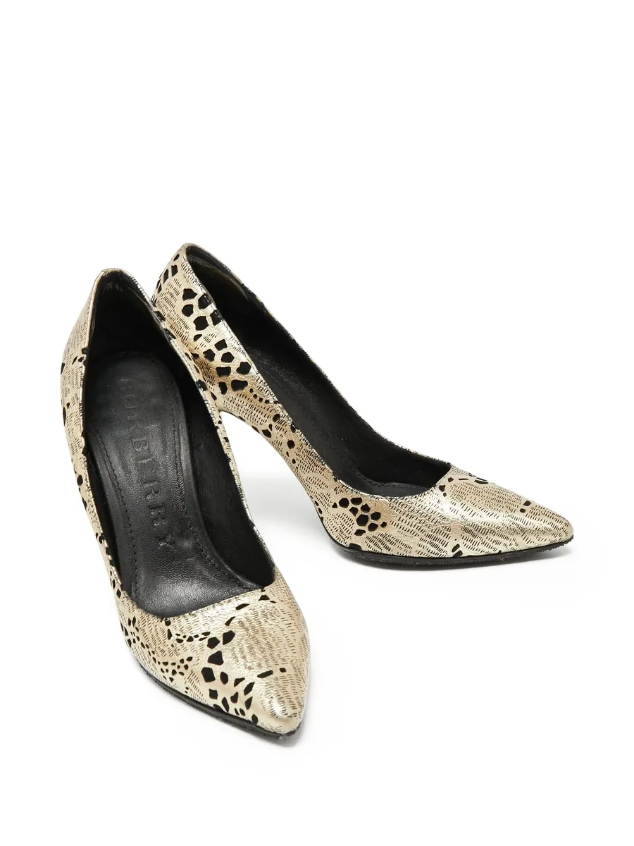 105mm metallic-printed stiletto pumps 5