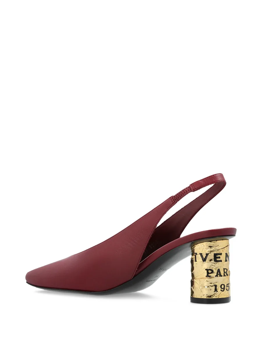 square-toe slingback pumps 5