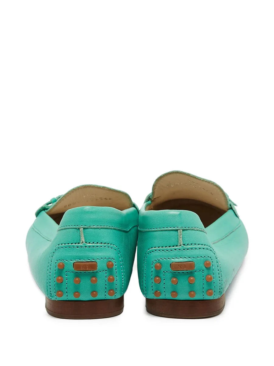 pre-owned leather loafers 5