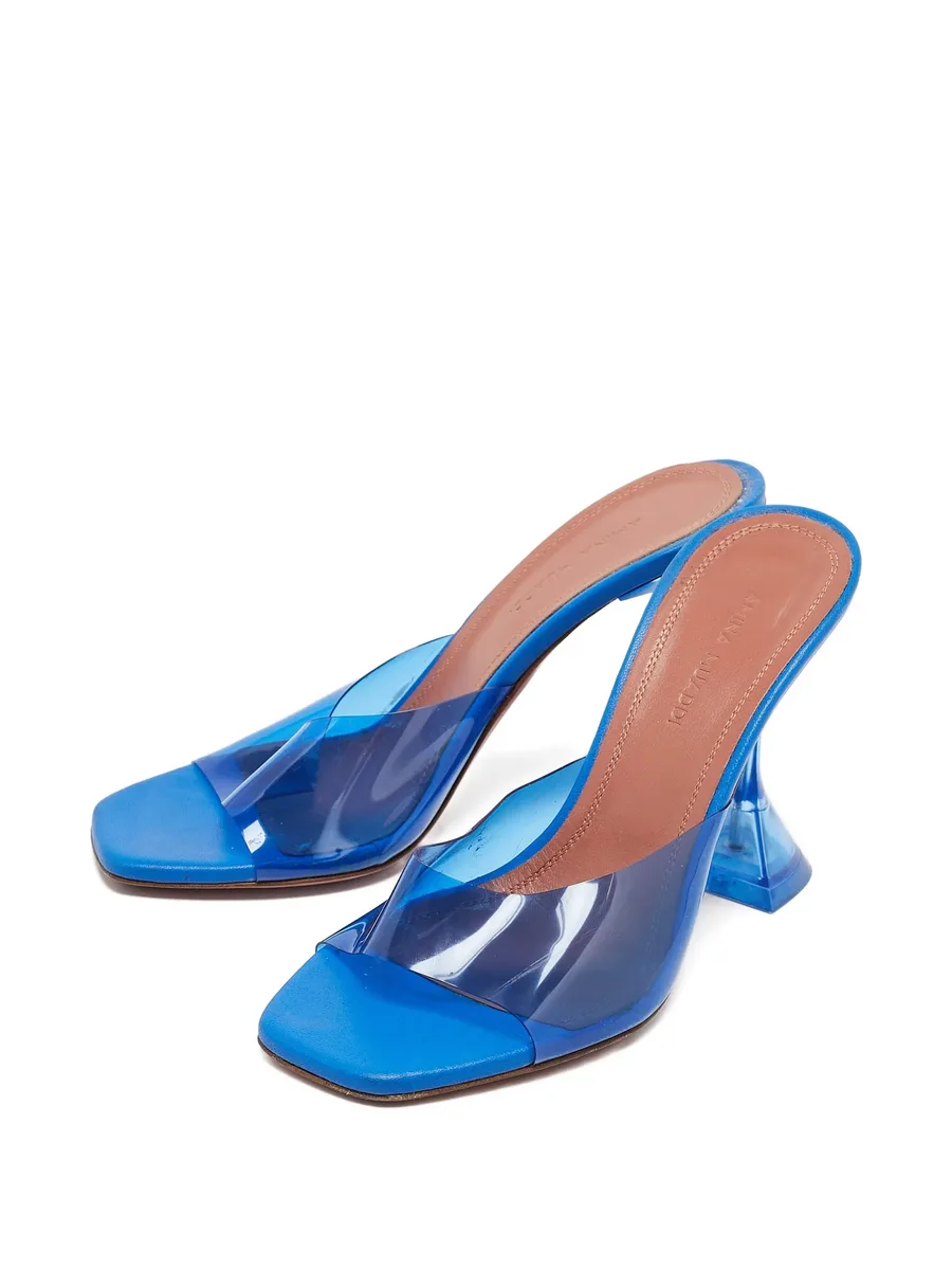 clear-strap square-toe sandals 2
