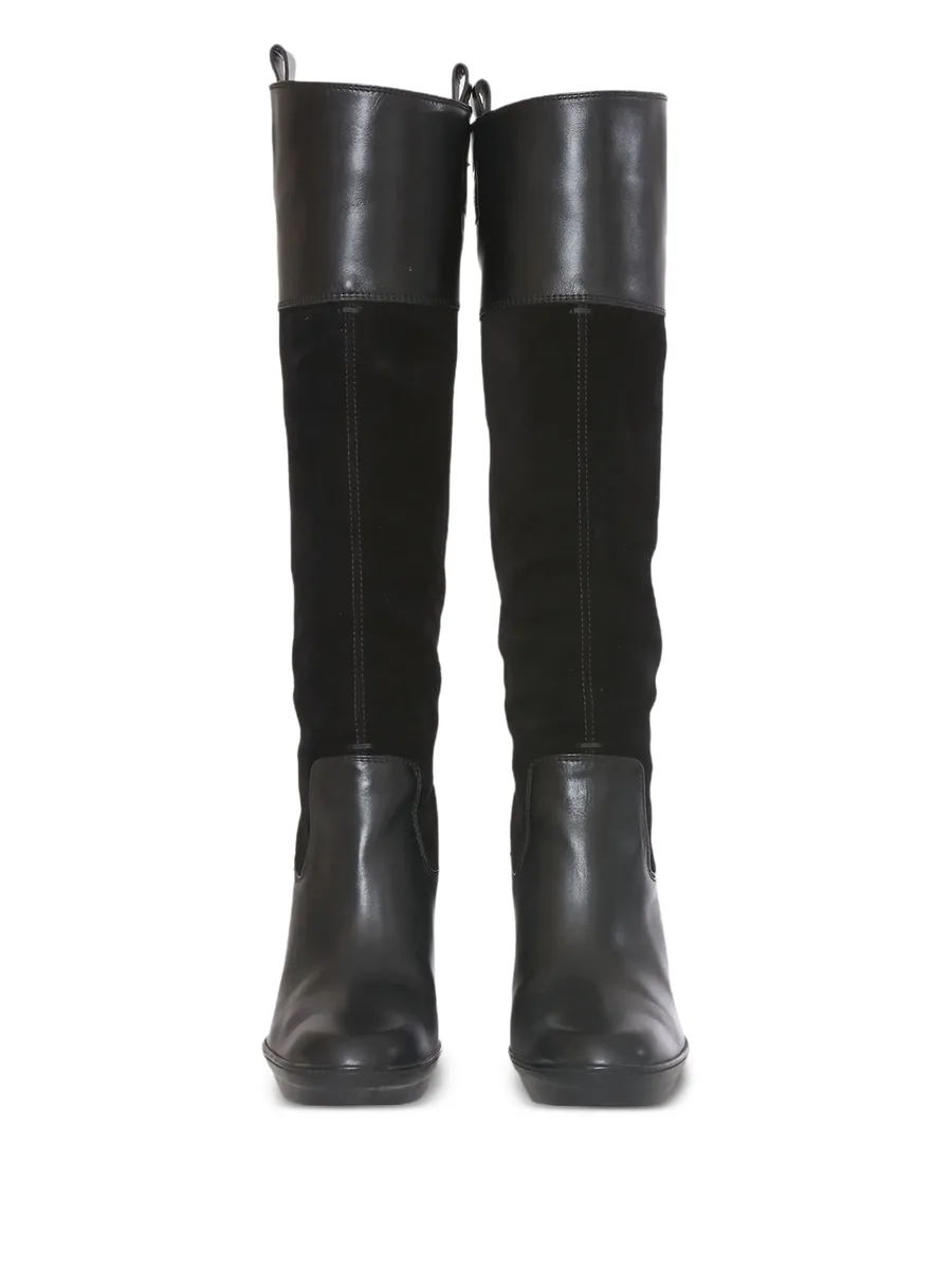 pre-owned 100mm leather boots 5