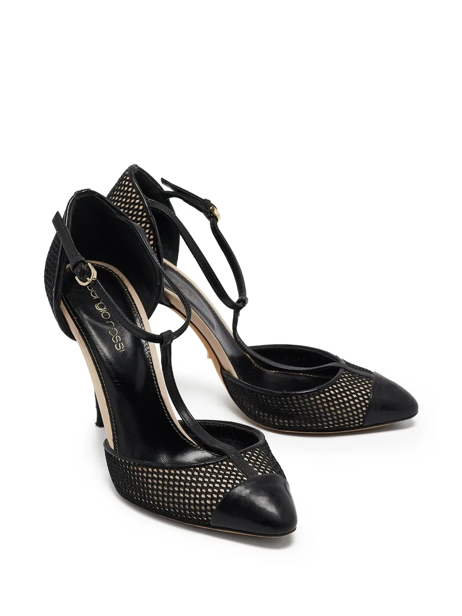 Pre-Owned T-strap stiletto pumps 4