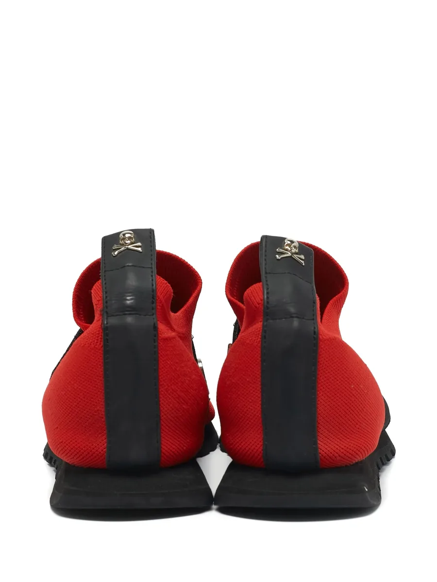 knit logo-strap sneakers 3
