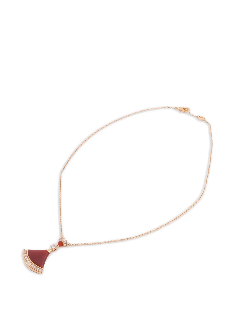 Divas' Dream carnelian and diamond necklace 1