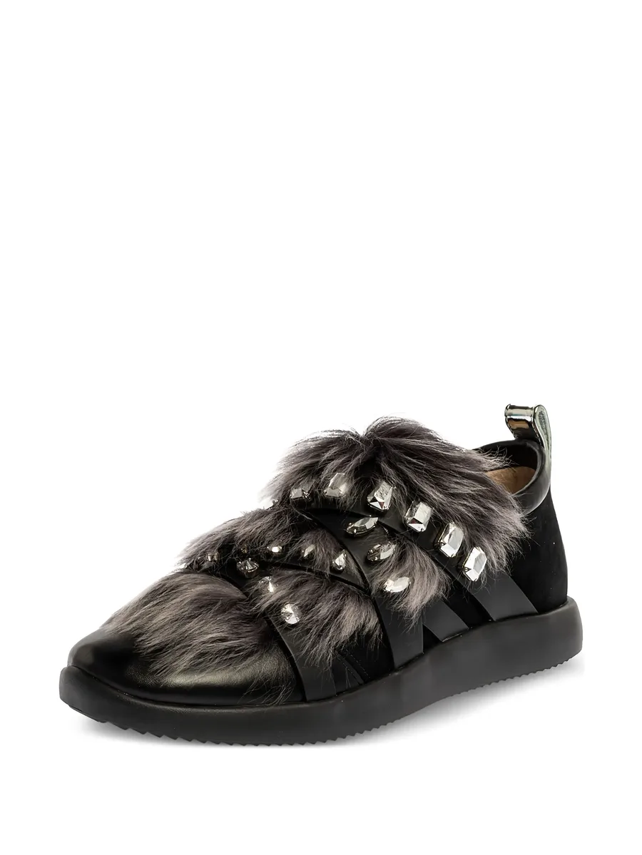 fur crystal sneakers 3