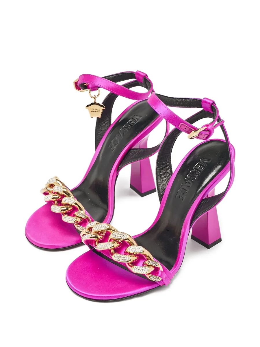 110mm chain-embellished heeled sandals 7