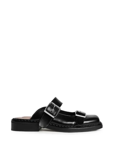Mary Jane buckle mules