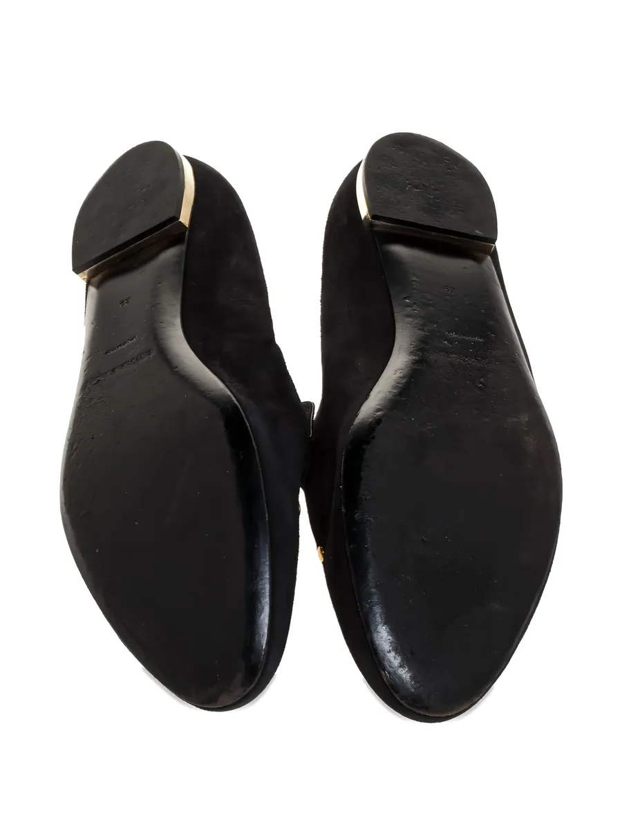 suede eyelet-detail loafers 5