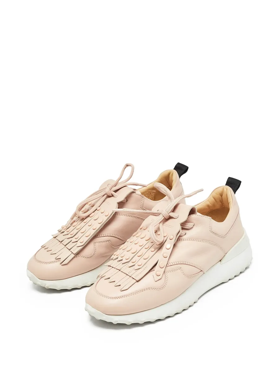 fringed leather sneakers 7
