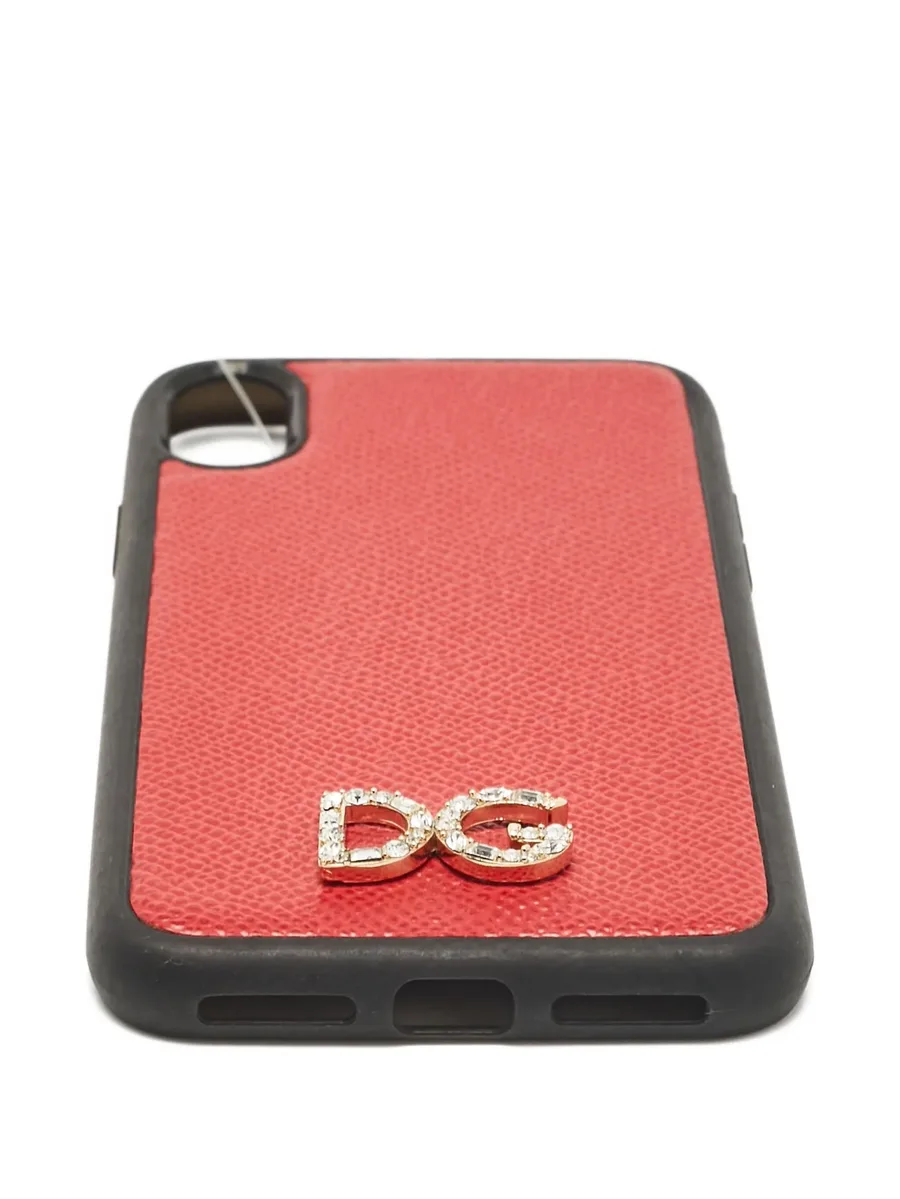 Leather DG Logo iPhone X case 5
