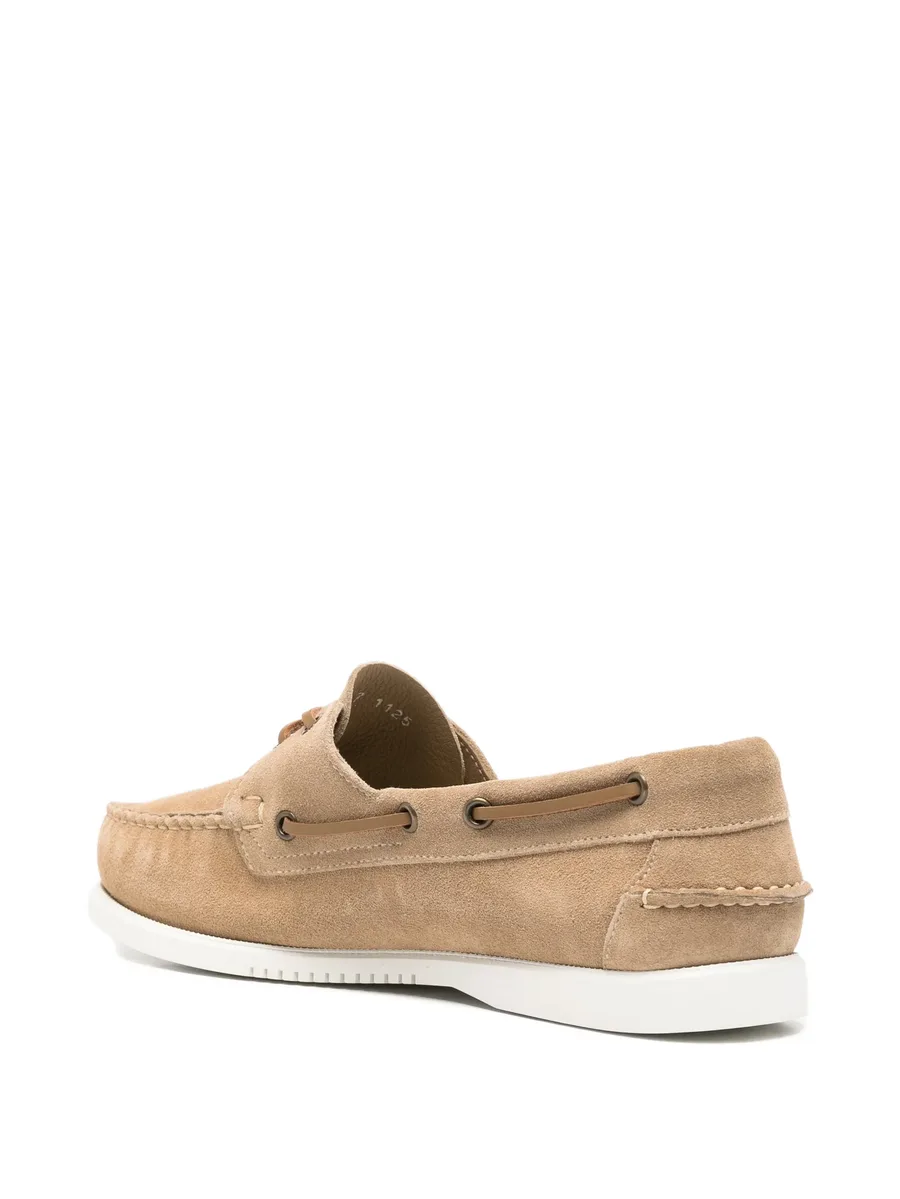 lace-up suede boat shoes 5