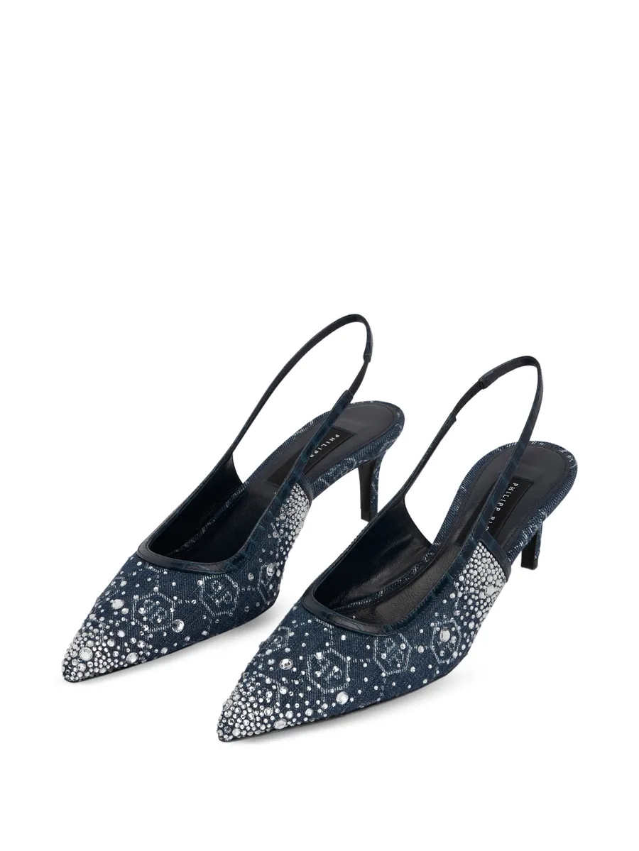 monogram strass heeled pumps 6