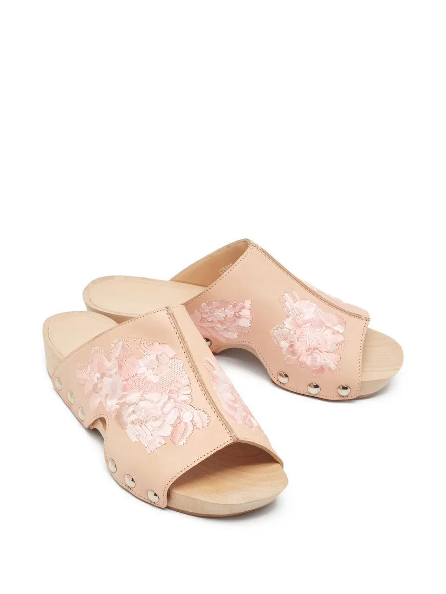 floral-embroidered sandals 4
