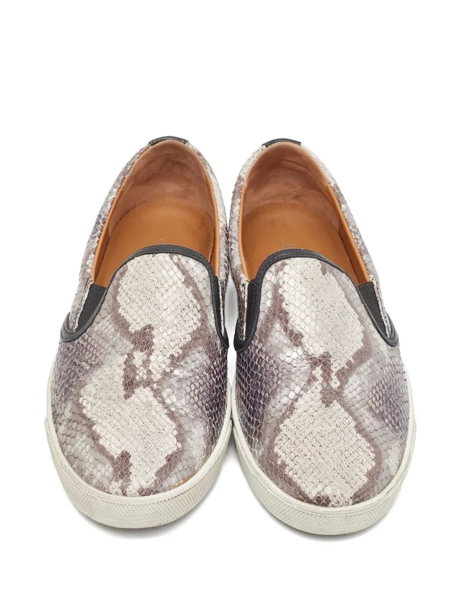 snakeskin-effect sneakers 5