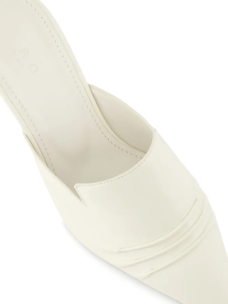 pleated point-toe mules 12