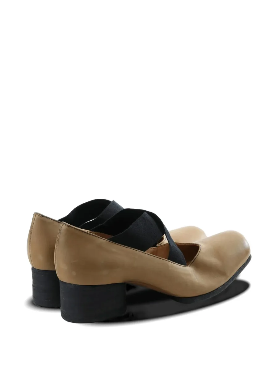 cross-strap square-toe pumps 5