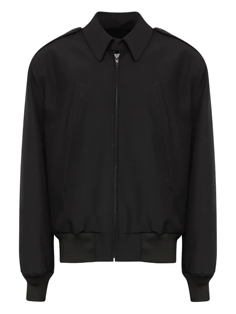 collared wool jacket