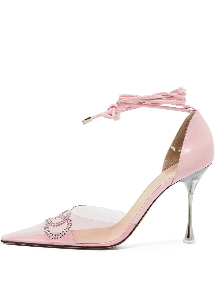pre-owned 100mm embellished pumps 1
