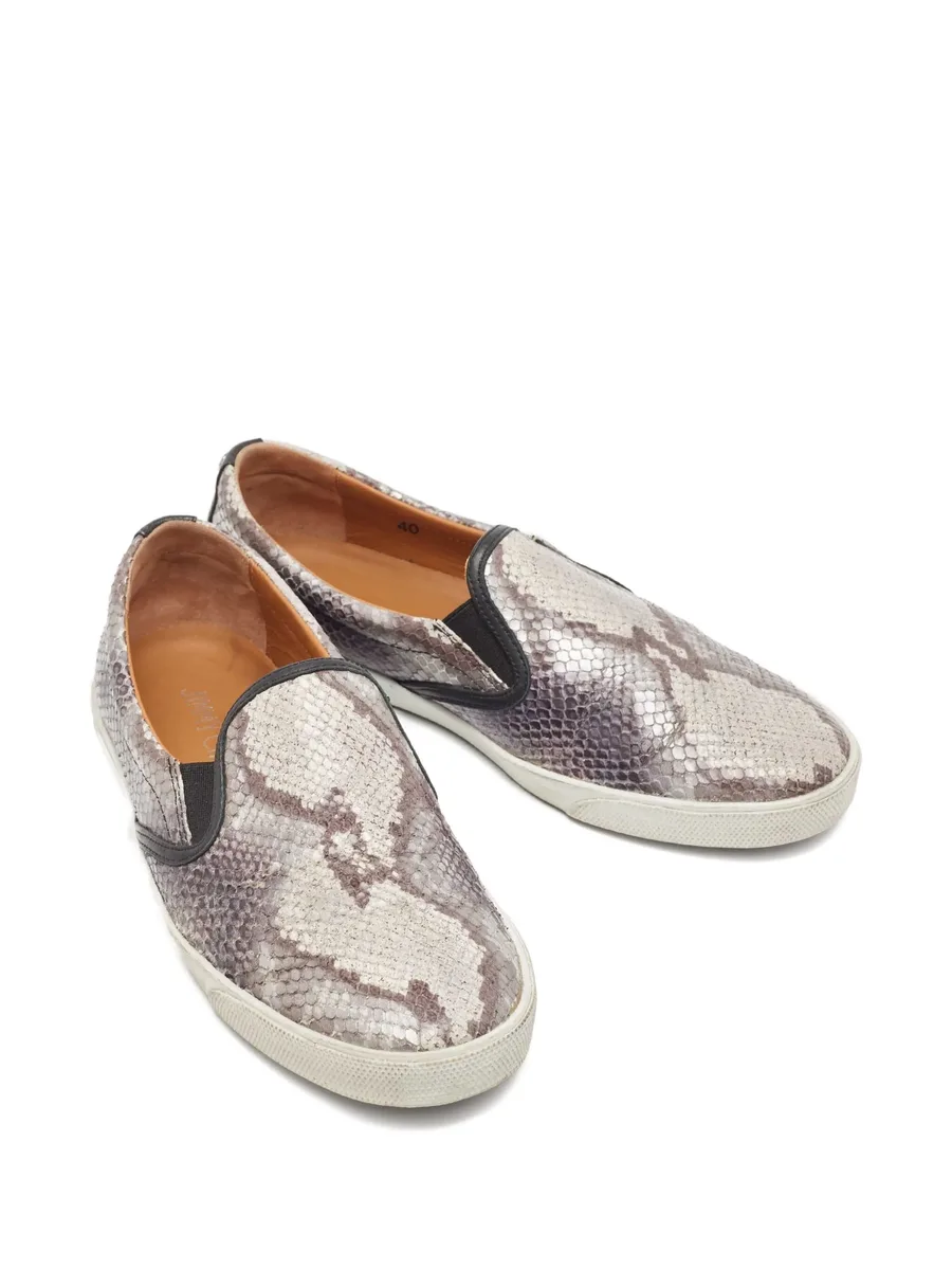 snakeskin-effect sneakers 7