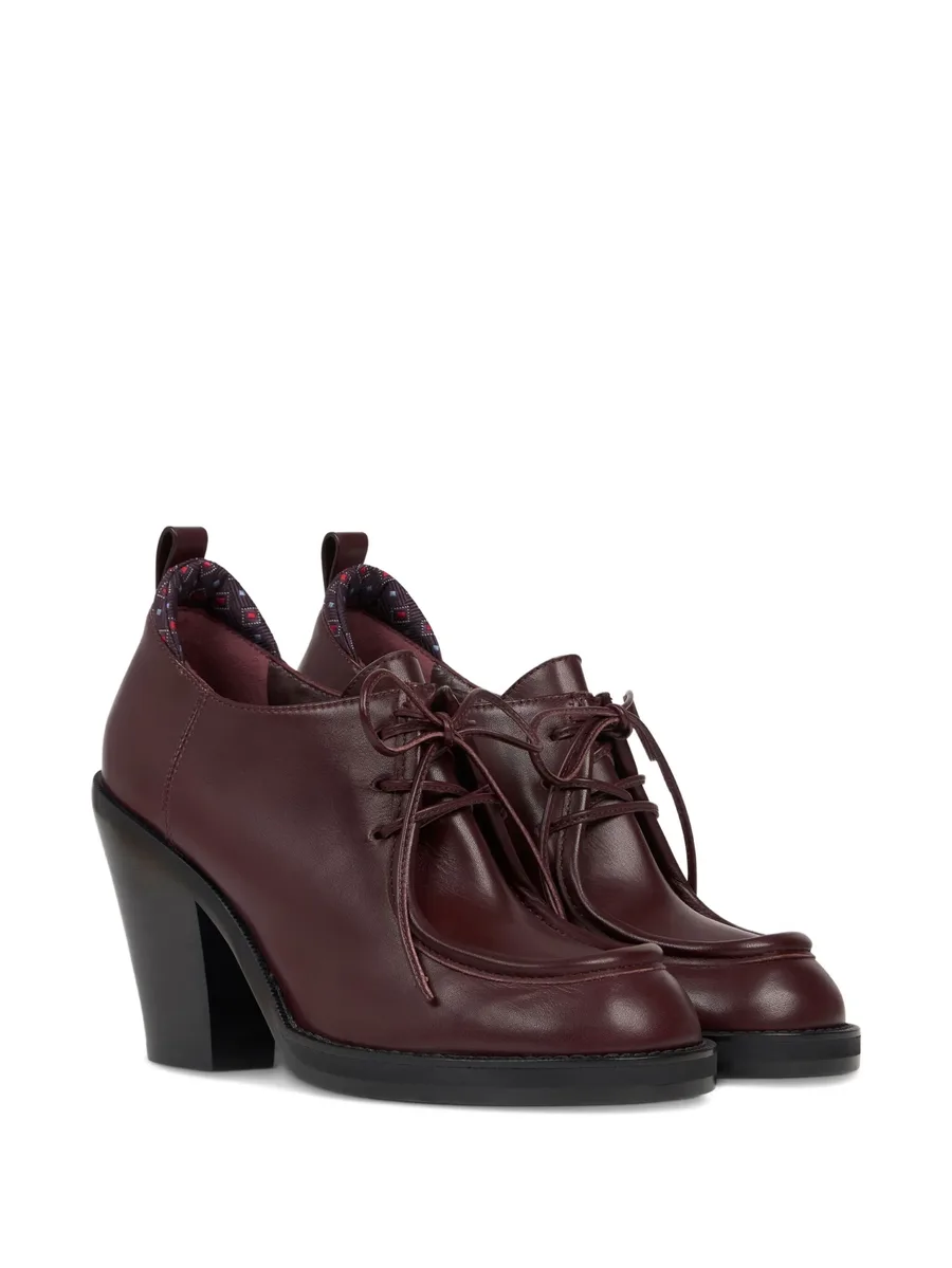 75mm lace-up texan-heel pumps 3