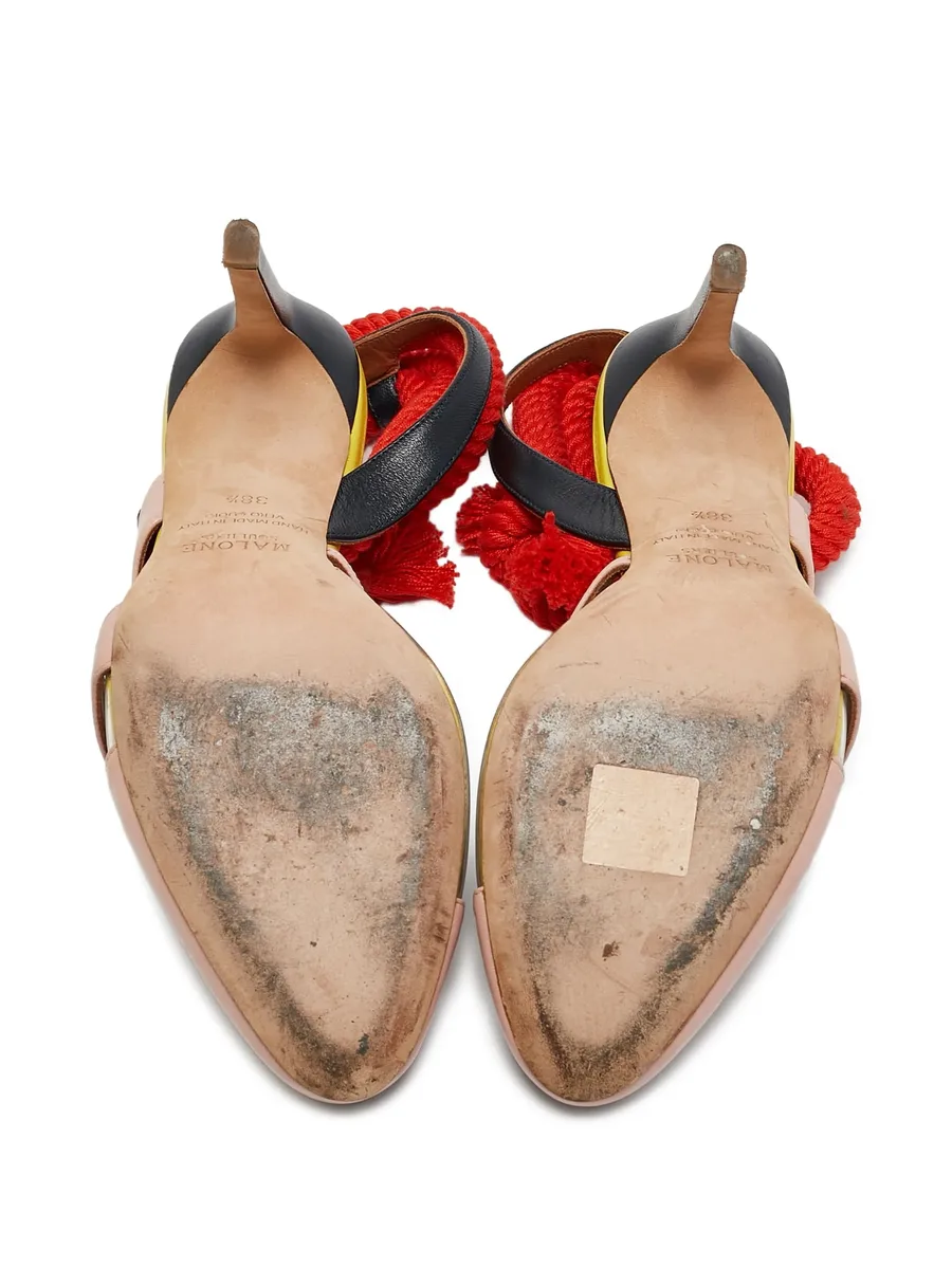 x Roksanda 2024 100mm rope-tie leather pumps 7