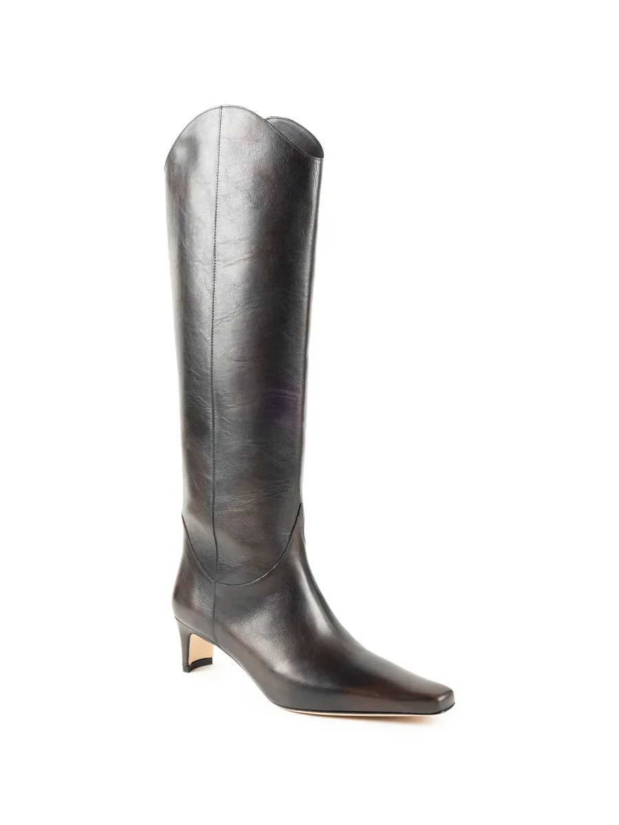 Western Wally pointed-toe knee-high boots 2