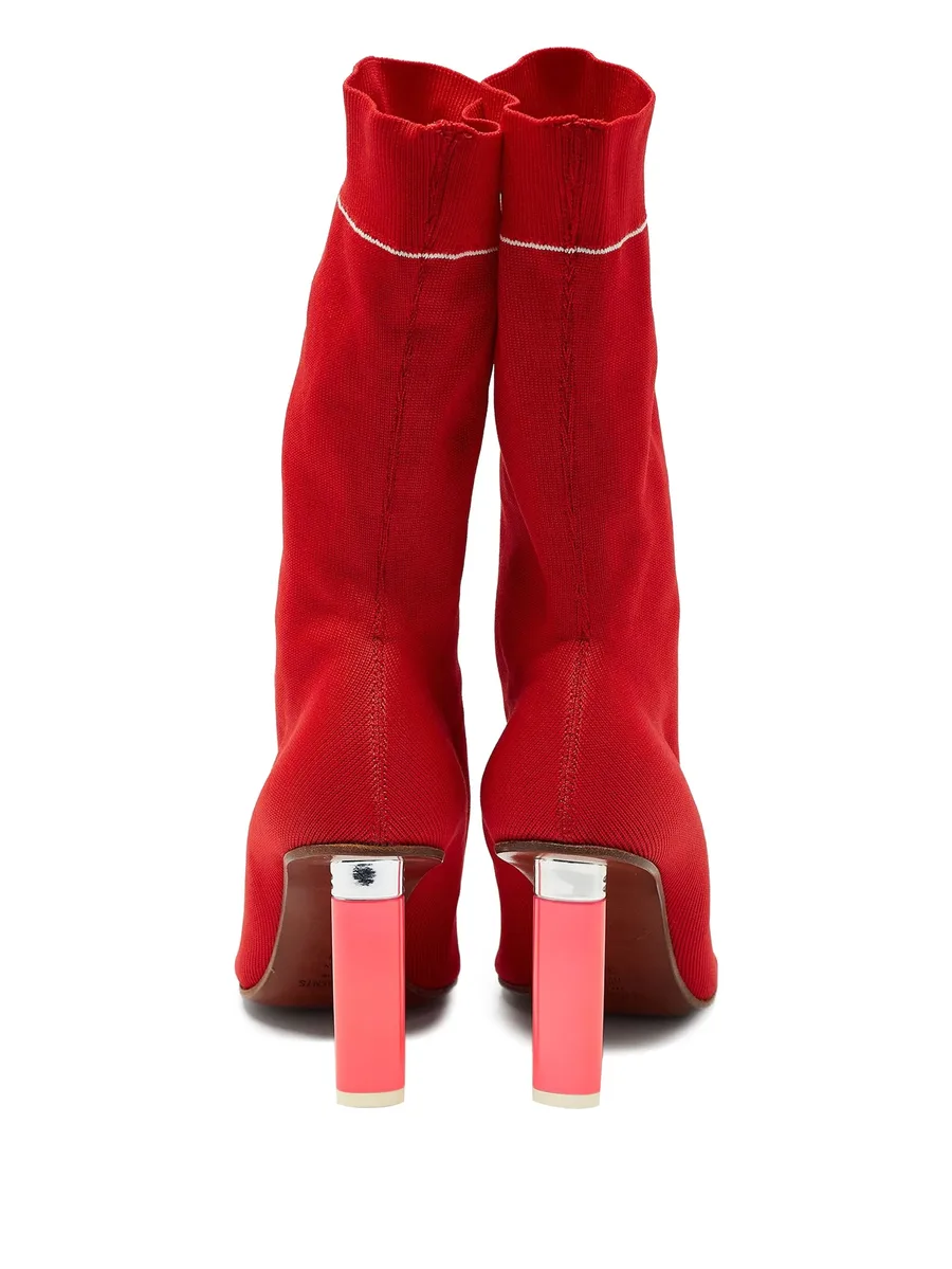 90mm lipstick knitted boots 7