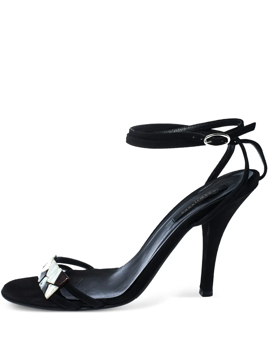 pre-owned 105mm suede sandals 2