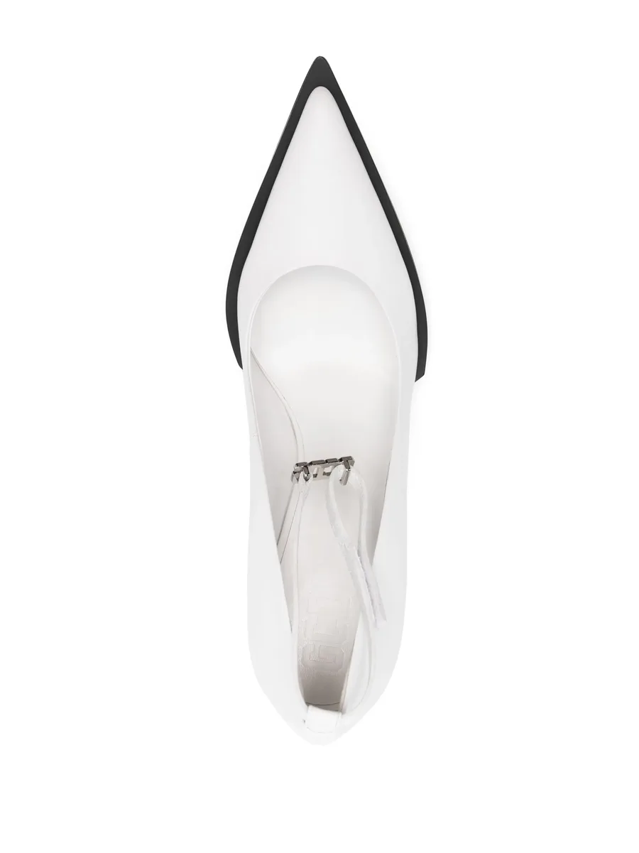 110mm pointed leather pumps 8
